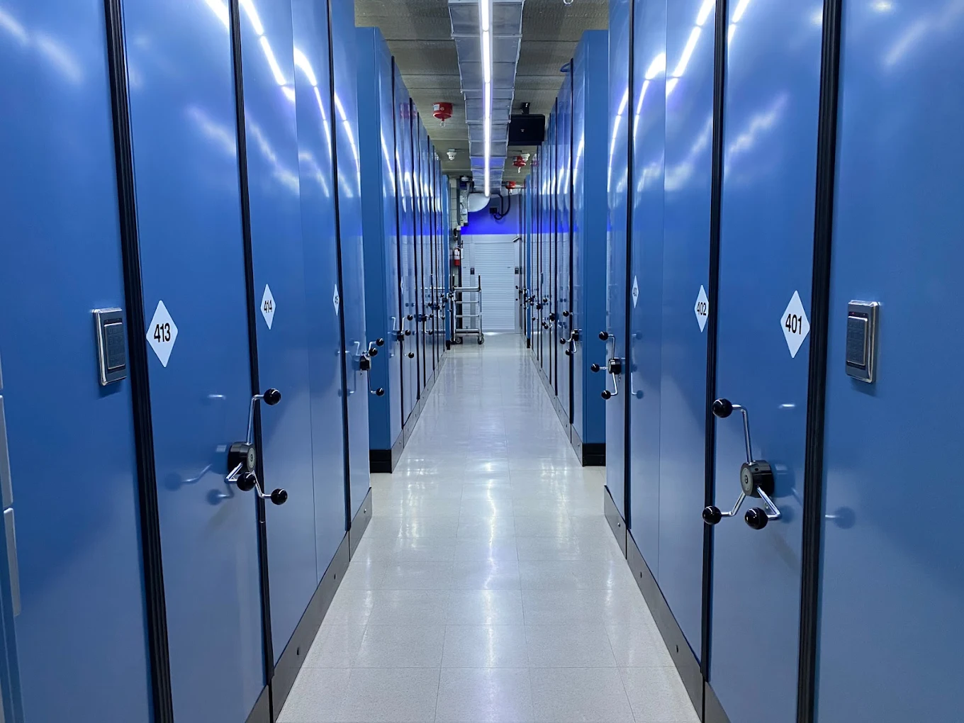 Climate controlled art storage vault